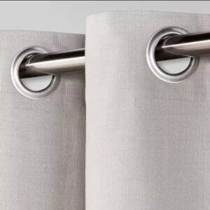 Threshold - Natural Solid Curtain Panel Seagull Gray - 54"x 95" - 100% Cotton